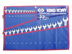 Набір ключів комбінованих 6-32 мм 22 пр KING TONY 1222MRN
